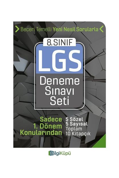 Bilgi Kupu 8 Sinif Lgs 1 Donem 5 5 10 Deneme Sinavi Seti Tudem Trendyol