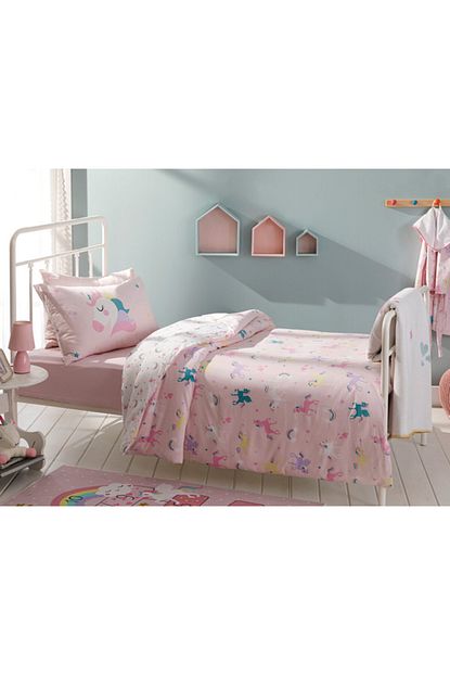 english home unicorns pamuklu cocuk nevresim takimi 160x220 cm pembe fiyati yorumlari trendyol