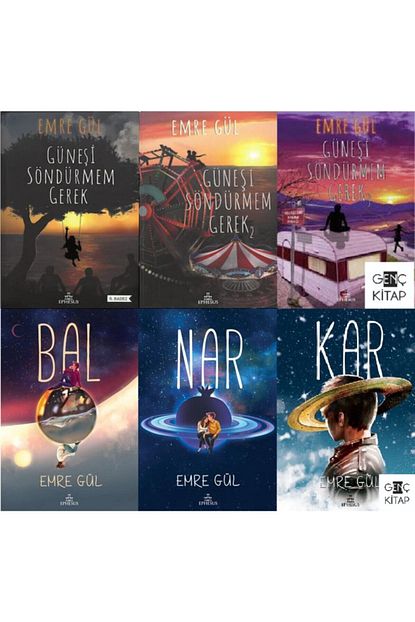 Ephesus Yayinlari Emre Gul 6 Kitap Set Gunesi Sondurmem Gerek 1 2 3 Bal Nar Kar Trendyol