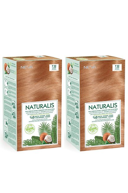 neva kozmetik naturalis sac boyasi 7 32 bal kumral 100 vegan 2 li set fiyati yorumlari trendyol