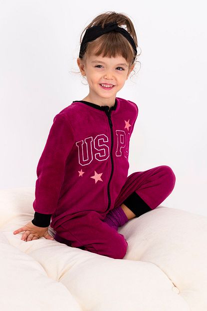 U S Polo Assn U S Polo Assn Kiz Cocuk Polar Tulum Murdum Trendyol