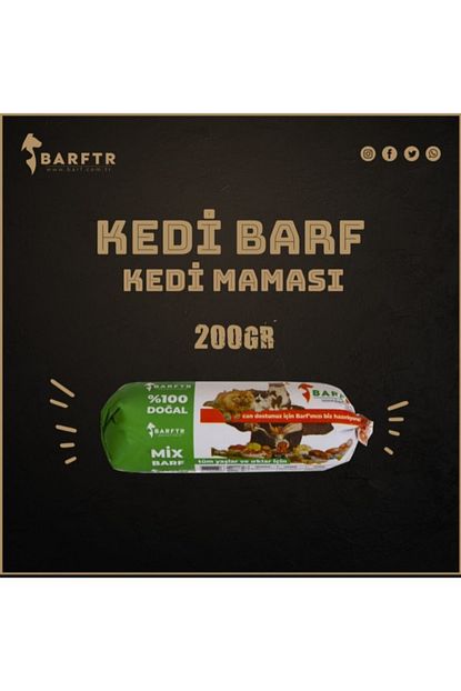barftr kedi barf kedi mamasi 200 gram