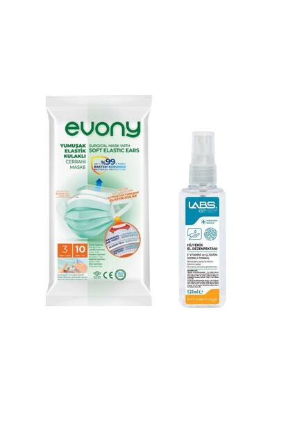 Evony Maske 10 Lu Paket Ve Eyup Sabri Tuncer 125 Ml Spreyli El Dezenfektani Trendyol