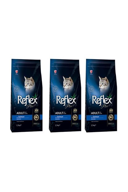 plus somon balikli yetiskin kedi mamasi 1 5 kg 3 lu set