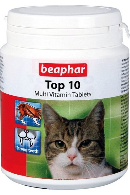 Beaphar Top10 Multivitamin Kedi Vitamin Tableti 180 Tablet Trendyol