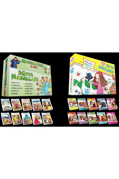 Model Cocuk Yayinlari Model Yayinlari Dunya Masallari 2 Seri Ve En Iyi Dostlarim Hikaye Seti 1 Ve 2 Sinif Seviyesi Trendyol