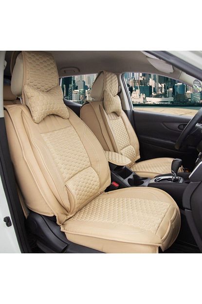 stil peugeot 207 luks deri oto koltuk kilifi on arka set bej fiyati yorumlari trendyol