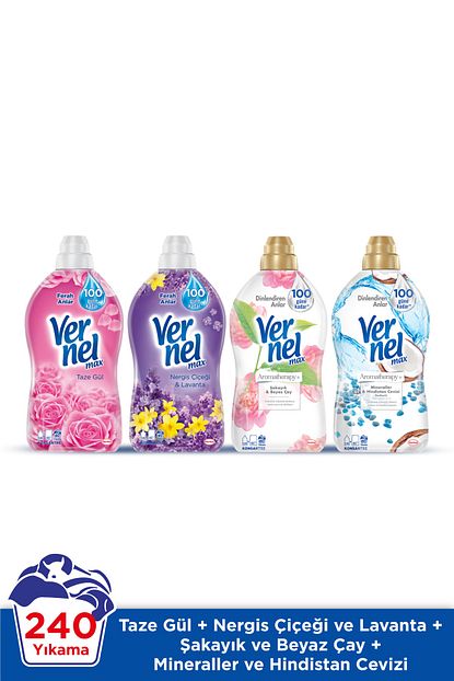 Vernel H Max 1440ml Gul Nergiz H Cevz Sakayik 4lu Trendyol