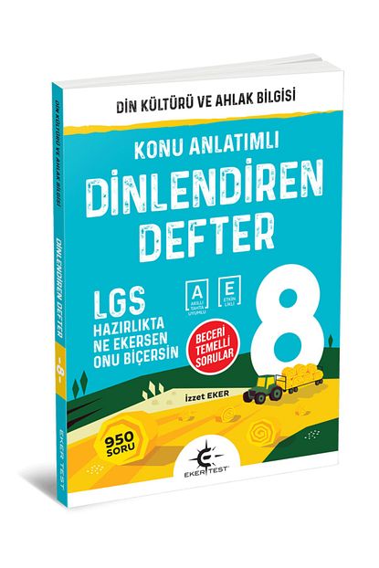 Ari Yayincilik Eker Test Dinlendiren Defter 8 Sinif Trendyol