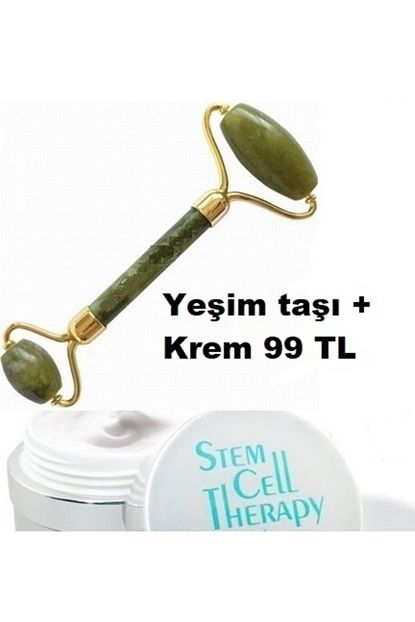 jade hakiki dogal cift tarafli yesim tasi masaj aleti roller kirisiklik krem hediye fiyati yorumlari trendyol