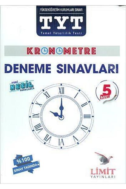 Limit Yayinlari Limit Tyt Kronometre 5 Deneme Trendyol
