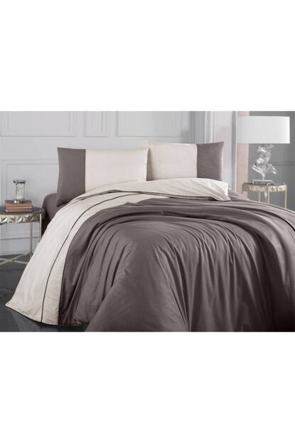 Altinbasak Tek Kisilik Kahverengi Bej Cift Renk Nevresim Takimi Fiyati Yorumlari Trendyol