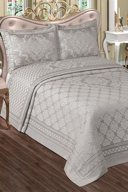 birhome damask pano sonil cift kisilik yatak ortusu gri fiyati yorumlari trendyol