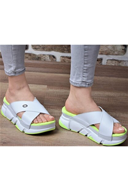 Muya Yuksek Topuklu Air Max Ortopedik Terlik 30234 Trendyol