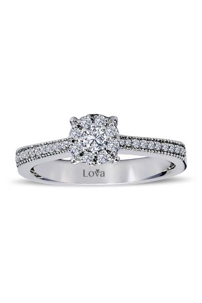 Lova 1 Karat Tektas Gorunumlu Pirlanta Yuzuk 1060071 Trendyol