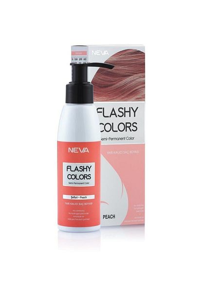 neva color neva flashy colors yari kalici sac boyasi seftali peach fiyati yorumlari trendyol