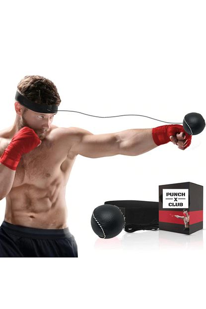 Punch 2020 Club Kick Box Boks Kafa Refleks Hiz Topu Deri Kaplama Trendyol
