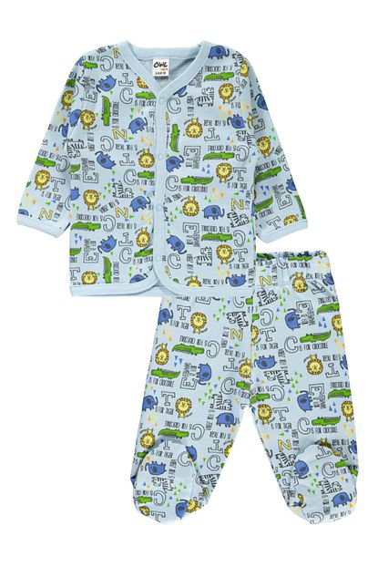 civil baby erkek bebek pijama takimi 0 3 ay mavi fiyati yorumlari trendyol