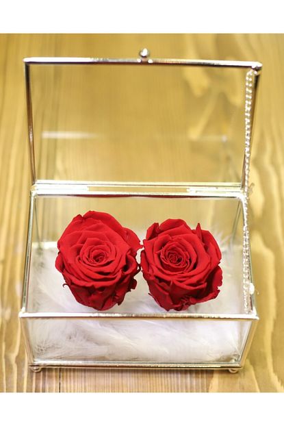 Asra Luxury Rose Solmayan Gullu Yuzuk Kutusu Trendyol