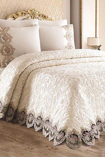 shehba bella home adriana battaniyeli yatak ortusu fiyati yorumlari trendyol