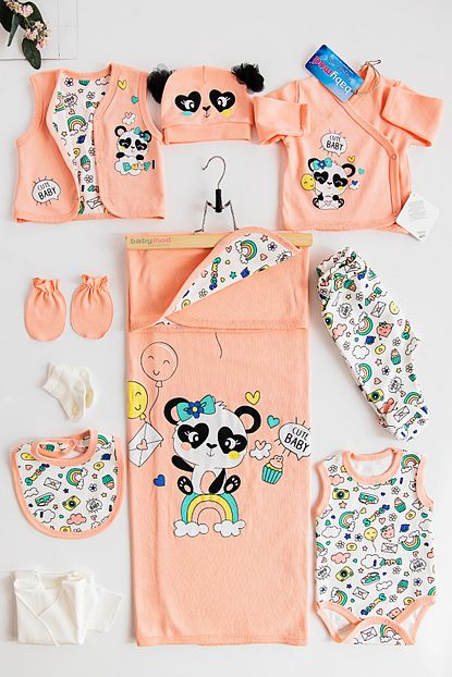 https www trendyol com babymod kiz bebek pembe gok kusagi panda figurlu yelekli hastane cikisi p 38169185