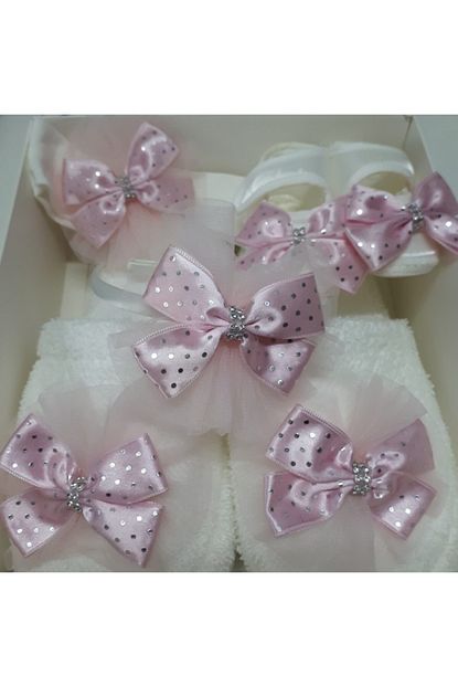 Monello Kiz Bebek Anne Kiz Lohusa Seti Terlik Tac 4 Lu Yenidogan Hamile Hediyelik Set Baby Gift Trendyol