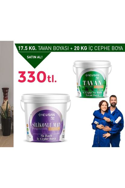 Newsan Boya Silikonlu Mat Ic Cephe Boyasi 20 Kg Ic Cephe Su Bazli Ic Cephe Tavan Boya Fiyati Yorumlari Trendyol