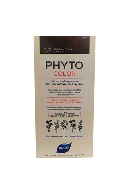 phyto color bitkisel sac boyasi 5 7 acik kestane bakir yeni formul fiyati yorumlari trendyol