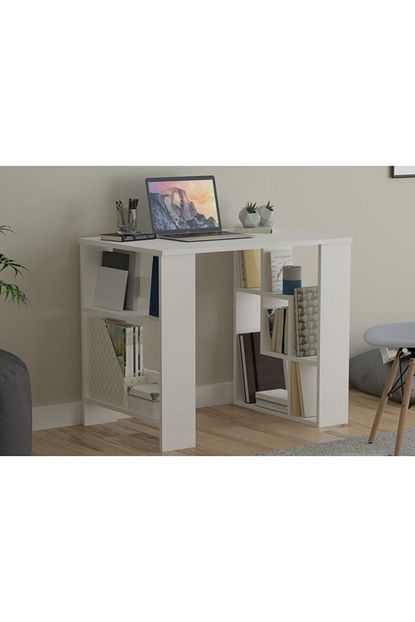 Bkconcept Aras Cok Amacli Calisma Masasi Beyaz 90 Cm Trendyol
