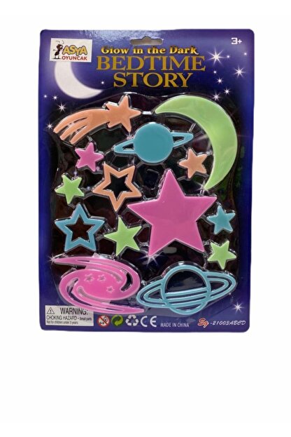 Asya Fosforlu Tavan Ve Duvar Susleri Gece Parlayan Fosforlu Yildizlar Fiyati Yorumlari Trendyol