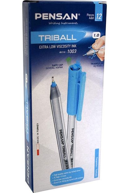 https www trendyol com pensan 1003 triball tukenmez kalem 1 0 mm mavi yesil 12 li paket pe01003tkmy p 52667297