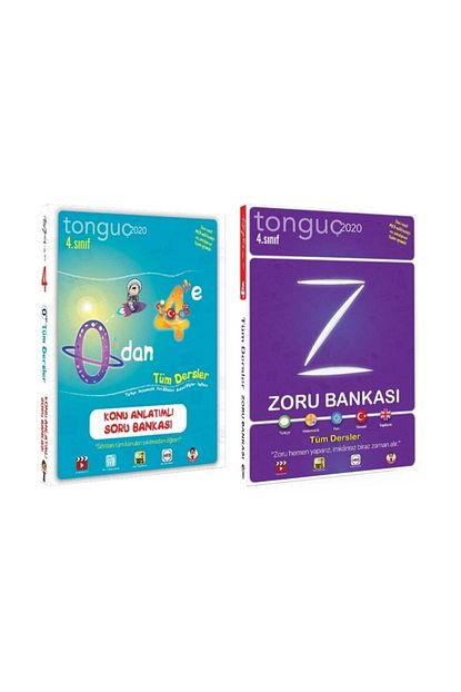 Tonguc Akademi Tonguc 4 Sinif Tum Dersler Konu Anlatim Soru Bankasi 0 Dan 4 E 4 Zoru 2 Kitap Bir Arada Trendyol