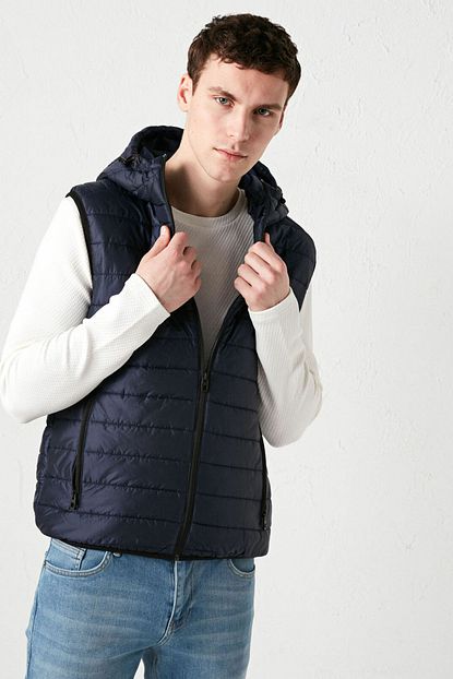 lc waikiki erkek lacivert lcw casual yelek fiyati yorumlari trendyol