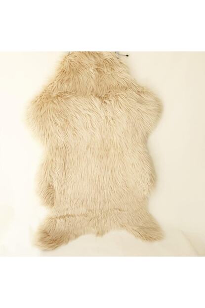 sanalbolluk ayi postu pelus paspas krem renk fiyati yorumlari trendyol