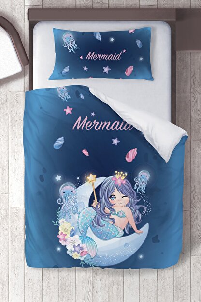 Instababyrooms Pamuk Saten Mavi Deniz Kizi Bebek Odasi Bebek Nevresim Takimi Fiyati Yorumlari Trendyol