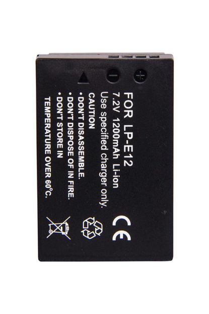 https www trendyol com fototek canon icin lp e12 batarya eos m 100d eos m2 pil p 37133259