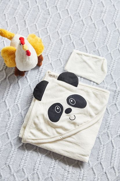 Arma Baby S Pamuklu Panda Keseli Banyo Havlusu 85x85 Trendyol