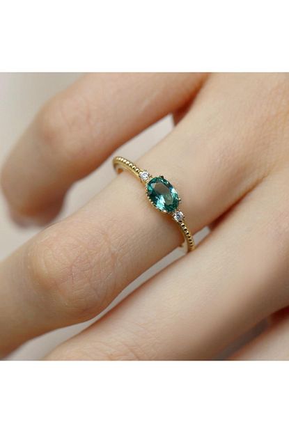 Safir Kuyumculuk Minimal Altin Yuzuk Yz06584 Trendyol