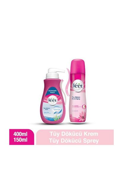 veet 400 ml hassas tuy dokucu krem 150 ml normal tuy dokucu sprey avantaj paketi fiyati yorumlari trendyol