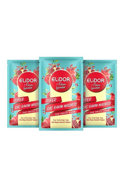 elidor gun boyu hacimli saclar icin dus oncesi super sac bakim maskesi by elvin levinler 30 ml x3 fiyati yorumlari trendyol