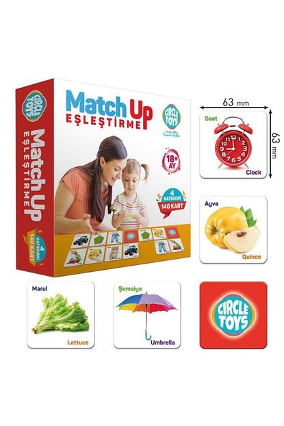 Play Circle Circle Toys Match Up Eslestirme Kartlari Esini Bul 140 Kart Trendyol