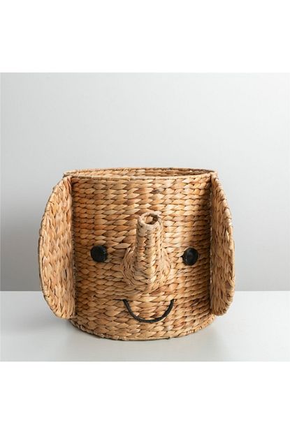 chakra elephant yuvarlak sepet 53x40x38 cm natural fiyati yorumlari trendyol