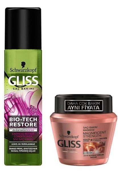 Gliss Sac Bakim Maskesi 300 Ml Sivi Sac Kremi 200 Ml 2 Li Set Fiyati Yorumlari Trendyol