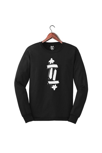 No One Rap Baskılı Uzun Kollu Sweat