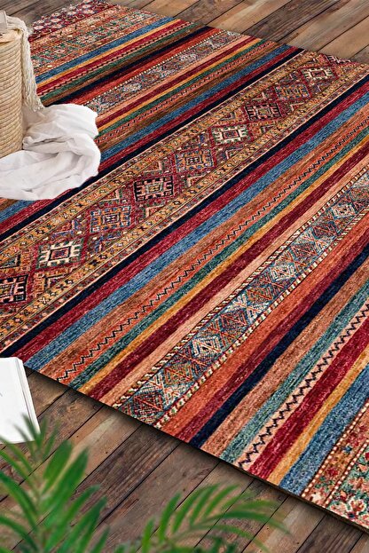 Evimod Antik 03 Geleneksel Kilim Desenli Vintage Yikanabilir Kaymaz Taban Dekoratif Hali Kilim Fiyati Yorumlari Trendyol