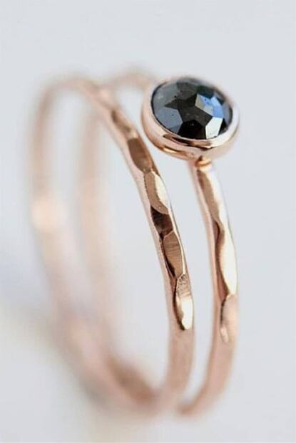 Cem Aykan Kuyumculuk Dovme Black Sapphire Tek Tas Yuzuk Dovme Alyans Ak0128 Trendyol