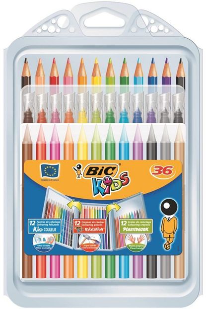 bic kids boya seti 36 li 12 ser adet