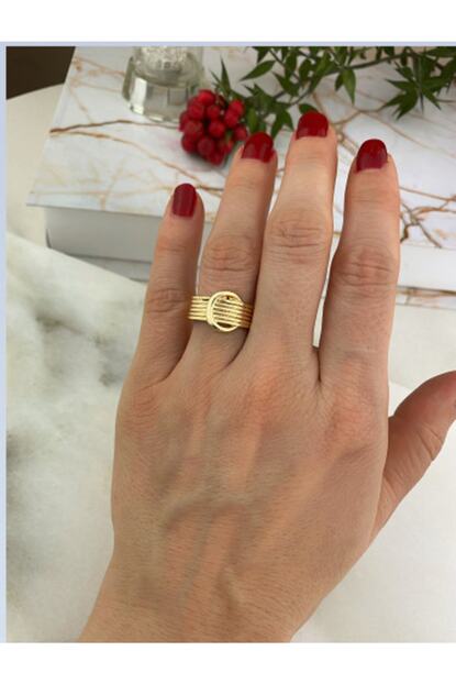 My Takinti Kadin Gold Renk Vintage Yuzuk 3 Trendyol