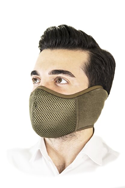 Hotmask Yikanabilir Kis Maskesi Haki Renk Erkek Modeli Trendyol