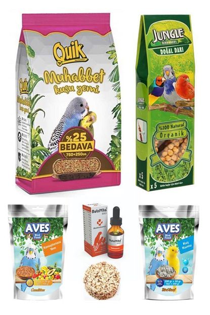 Mamazade Quik Muhabbet Kusu Yem Dal Dari Ve Vitamin Seti 1 Kg Trendyol